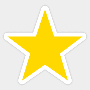 Yellow Star Sticker